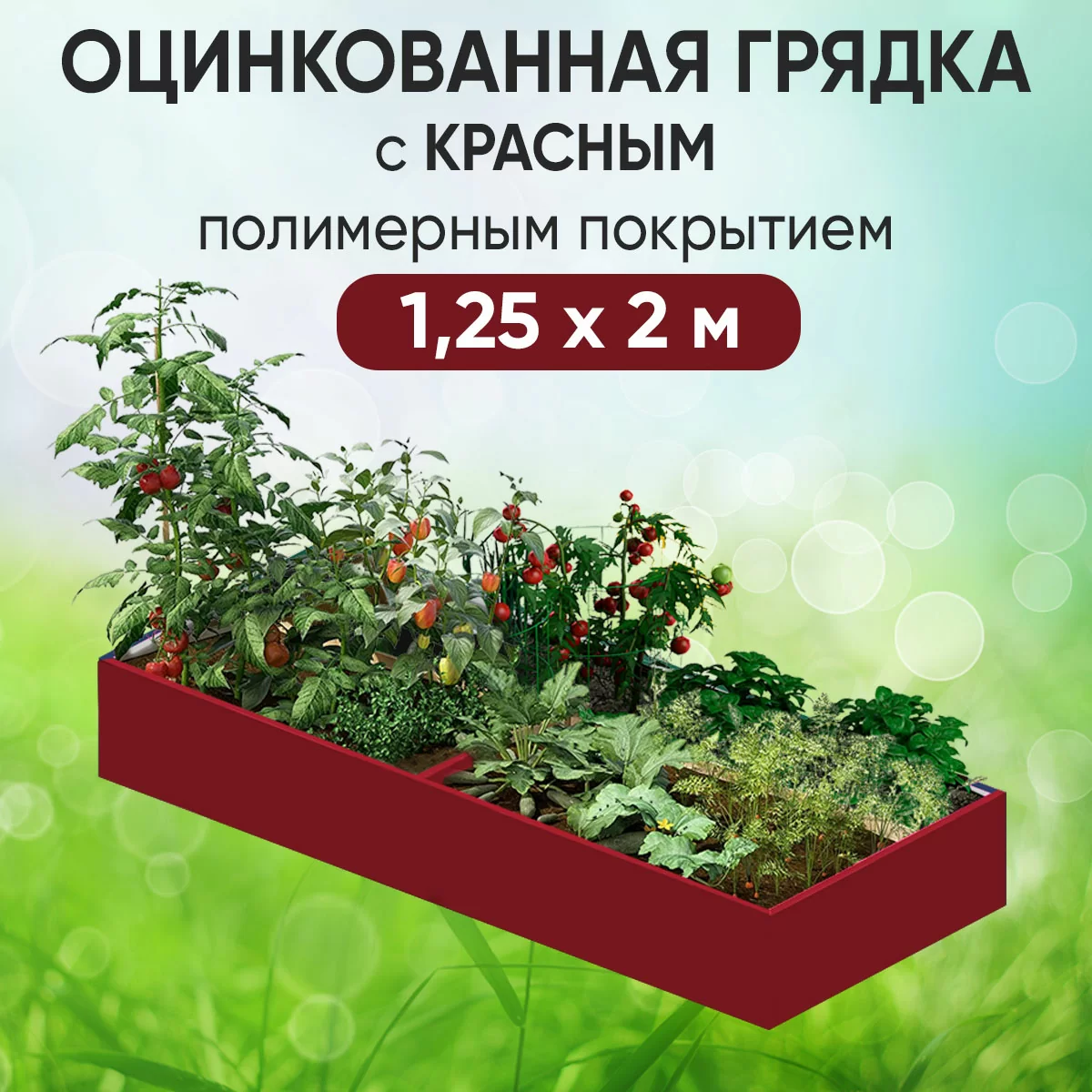 Грядка красная (1,25 х 2)